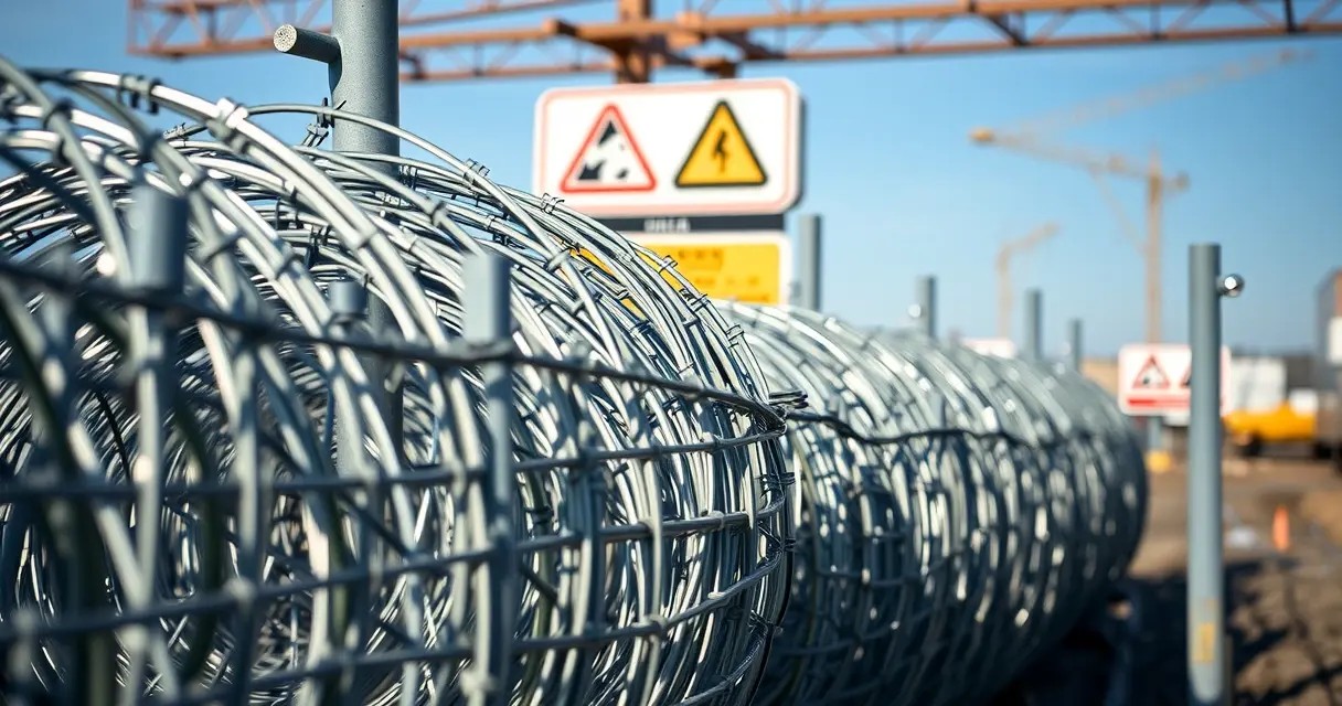 Колючая проволока в строительстве: монтаж без ошибок