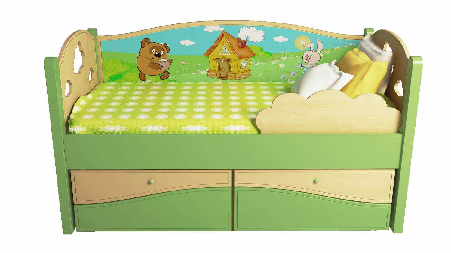 Преимущества детской кровати с ящиками, разновидности конструкций