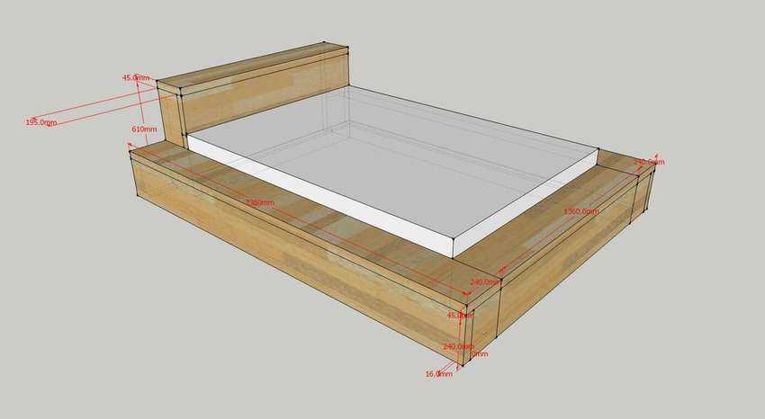 Интересное решение для небольших помещений — кровать-подиум