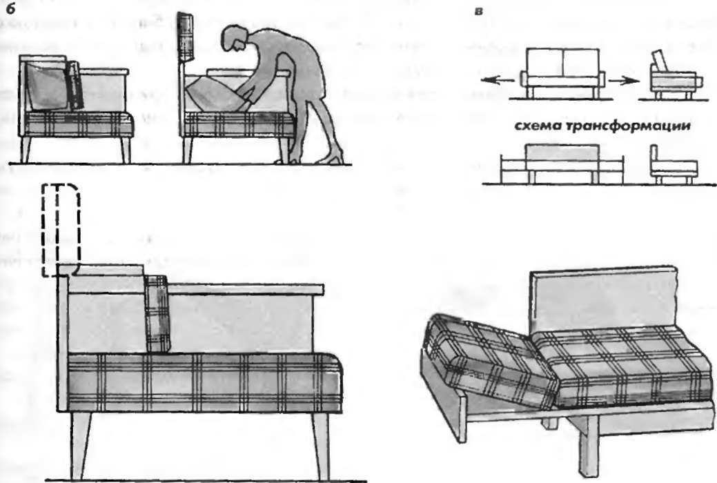 Любовники разложили кресло кровать чтобы заняться сексом