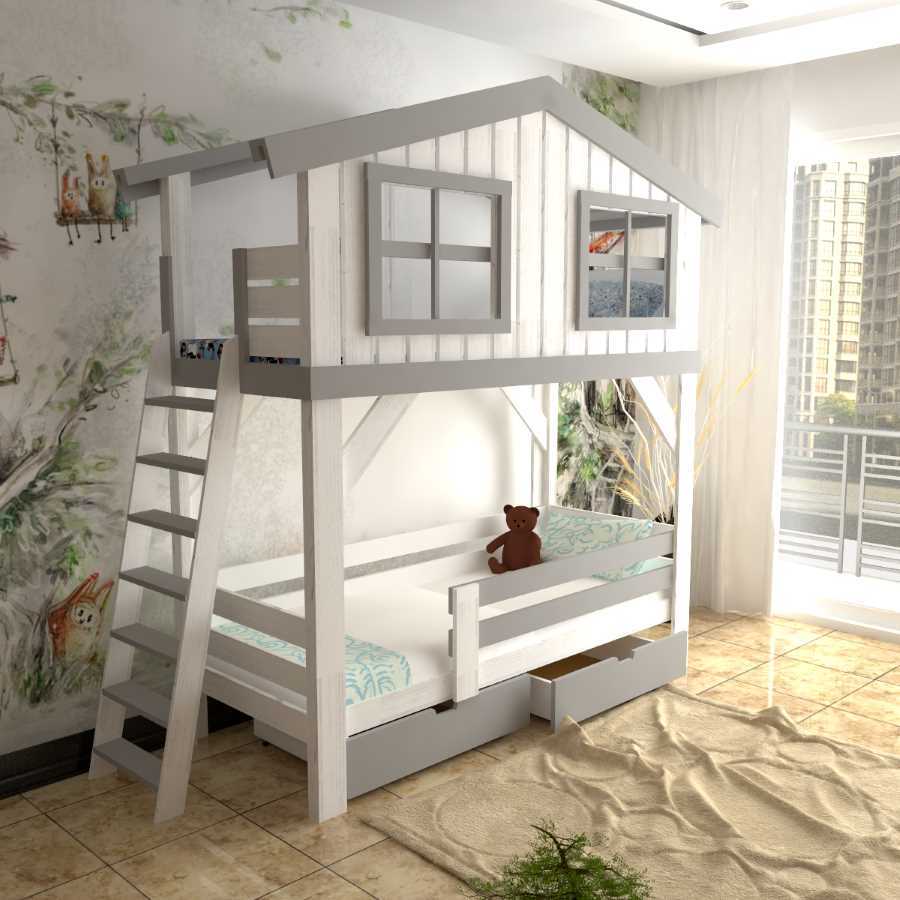 Кровать-домик в детской комнате: фото, варианты дизайна, цвета, стили, декор