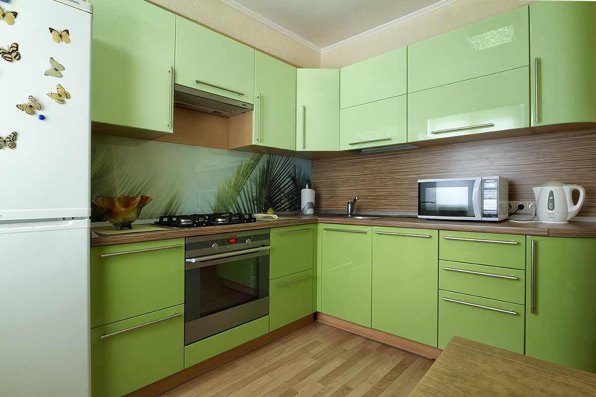 Кухня фисташкового цвета фото: сочетание цветов, возможности для различных стилей оформления дома, использование в разных деталях интерьера
