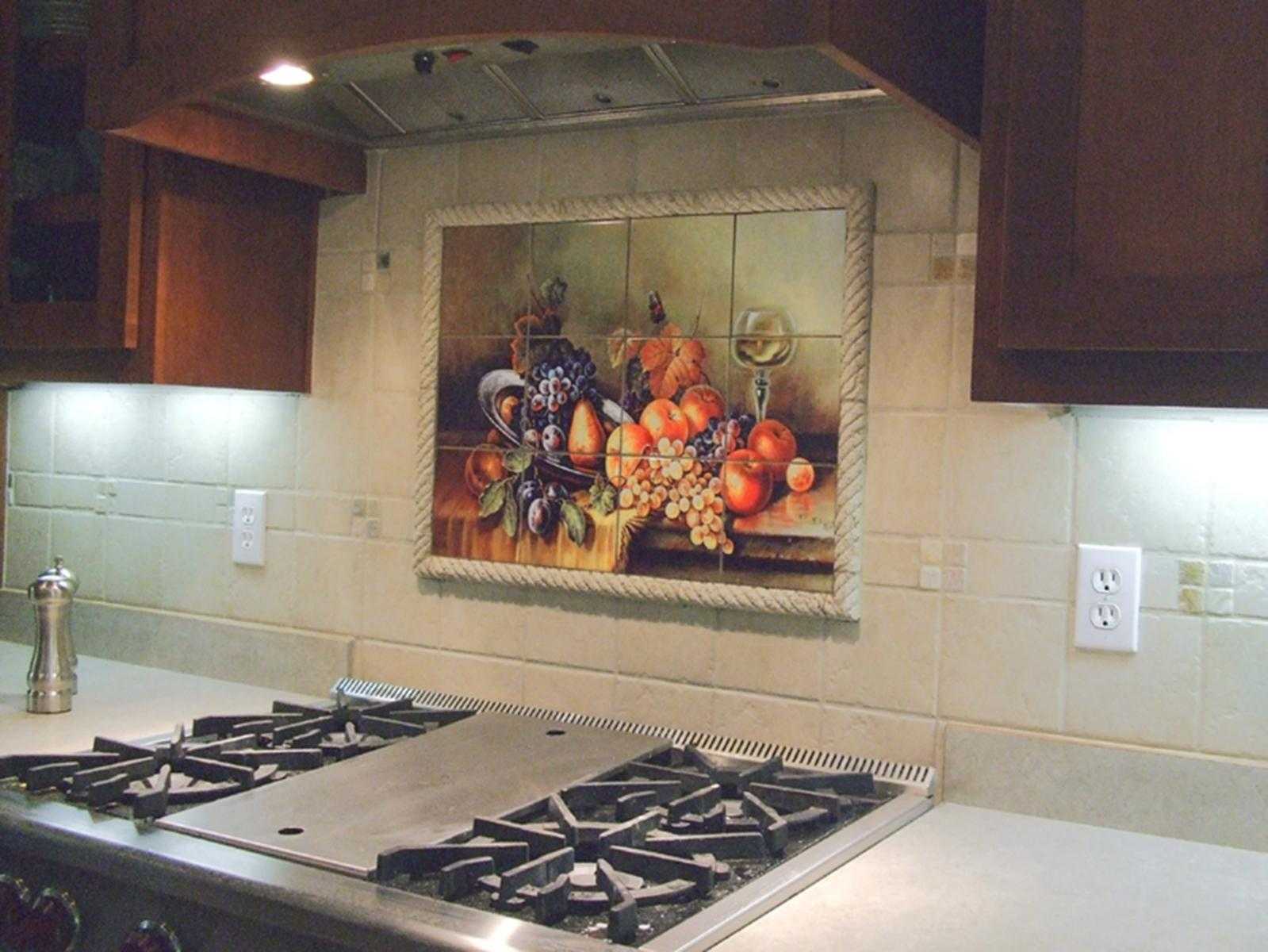 Панно из плитки на кухню: варианты оформления кухни с помощью керамической плитки. картины из кафельной плитки в интерьере