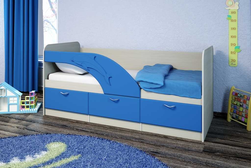 Детская кровать с бортиками для детей от 3 лет