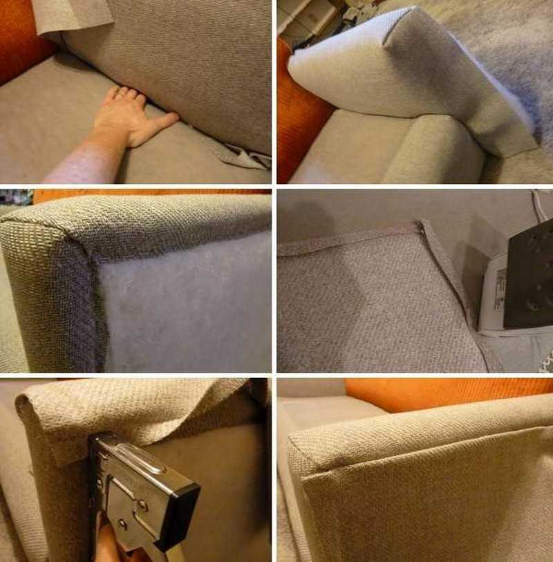 Выполняем перетяжку дивана самостоятельно — пошаговая инструкция