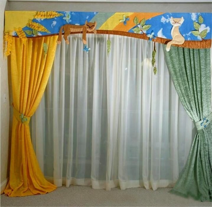 Шторы в детскую комнату для мальчика или девочки: 70 современных фото и идей