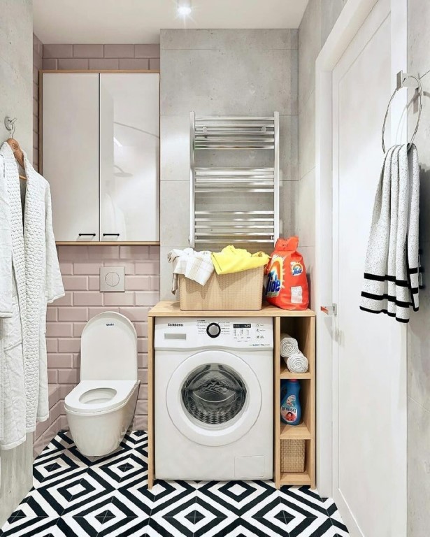 Шкаф для стиральной машины в ванную комнату: со встроенной сушильной и стиральной машинкой, модели от ikea