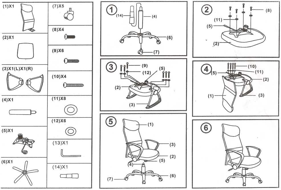 Пошаговая инструкция, как собрать офисное кресло и правила эксплуатации