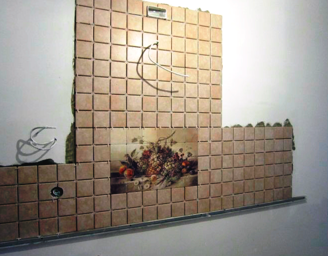 Панно на кухню на стену: дизайн интерьера из плитки