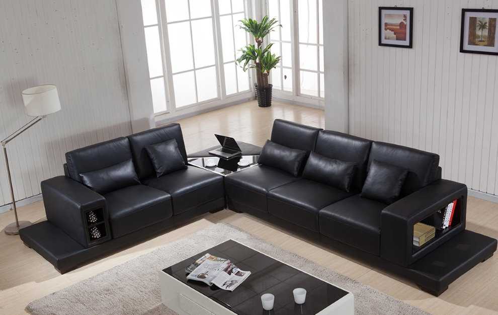 Угловые диваны в интерьере гостиной: преимущества, фото