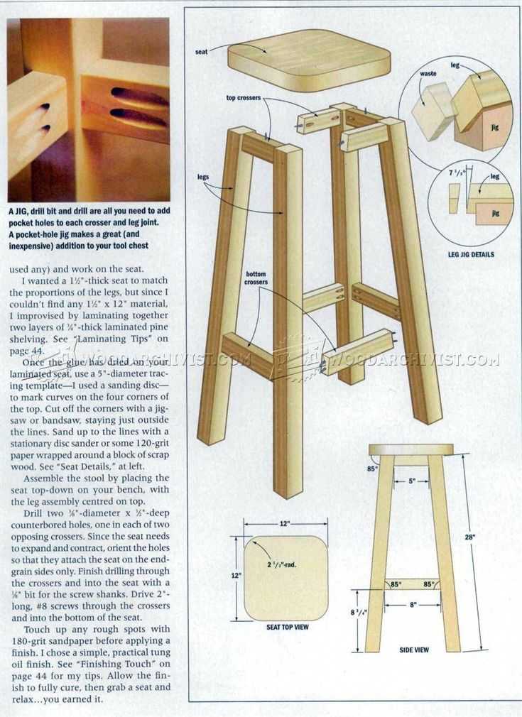 Делаем складной стул своими руками: пошаговая инструкция