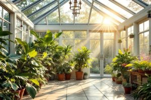 Как обустроить зимний сад: выбор штор и систем затенения