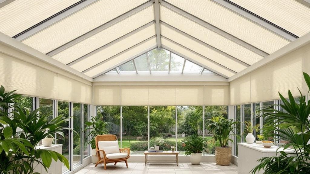 Как обустроить зимний сад: выбор штор и систем затенения