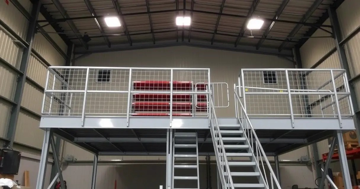 Антресольный этаж в производственном помещении