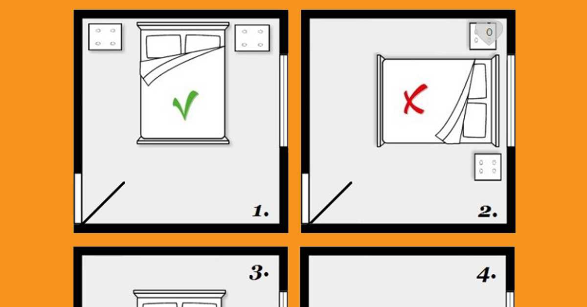 Как поставить кровать в спальне — логика, феншуй и несколько правил