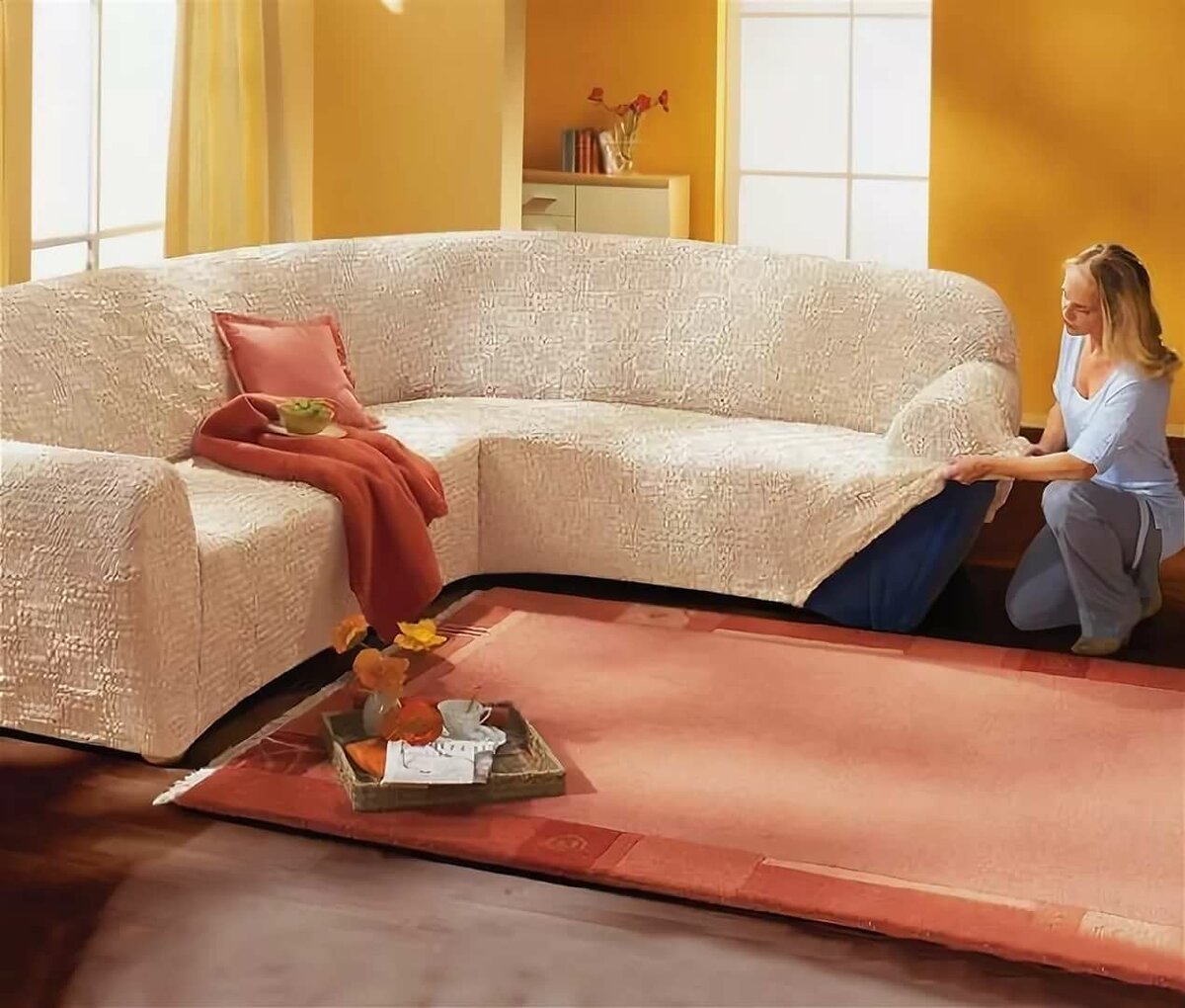 Еврочехол на диван – правила применения в интерьере и подбора материала (120 фото)