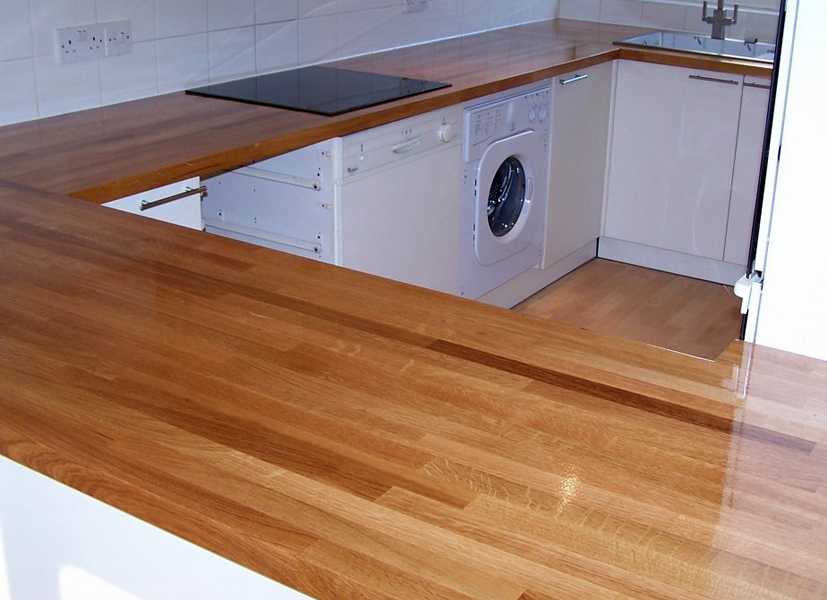 Столешница из дерева для кухни: плюсы и минусы, подбор древесины, уход