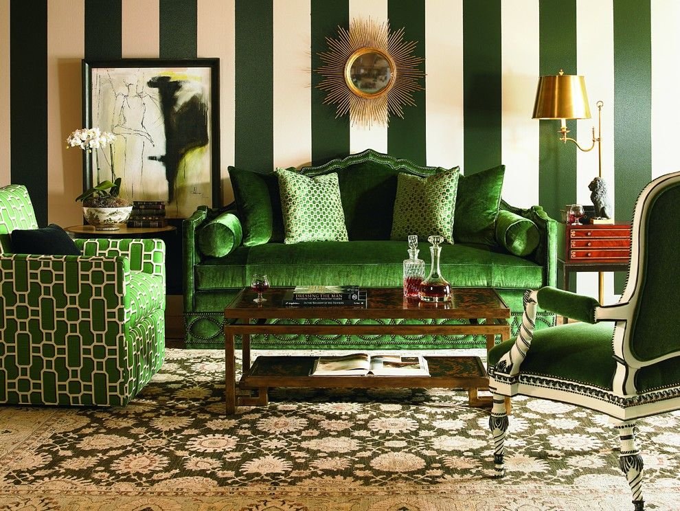 Универсальные зеленые диваны — удачное решение для любого интерьера