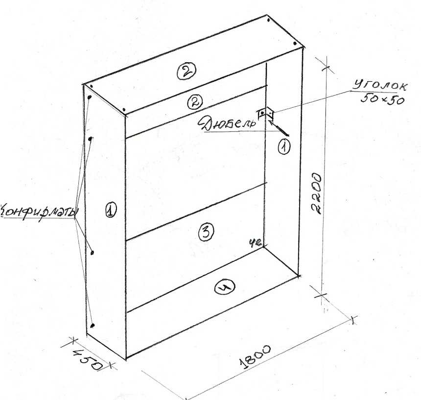 Механизм для шкаф кровати схема