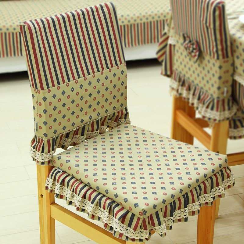 Выкройки и инструкция по шитью чехлов на стулья со спинкой