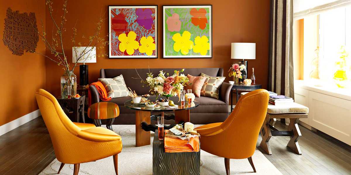 Оранжевая мебель: 100 фото современных идей дизайна интерьера