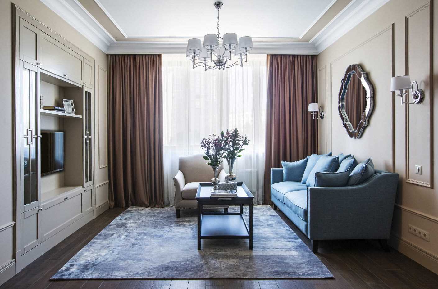 Дизайн гостиной в стиле современная классика: отличия от традиционного классицизма