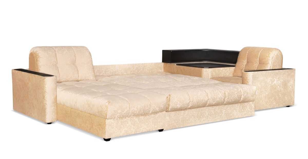 Угловой диван компактный со спальным местом в гостиную