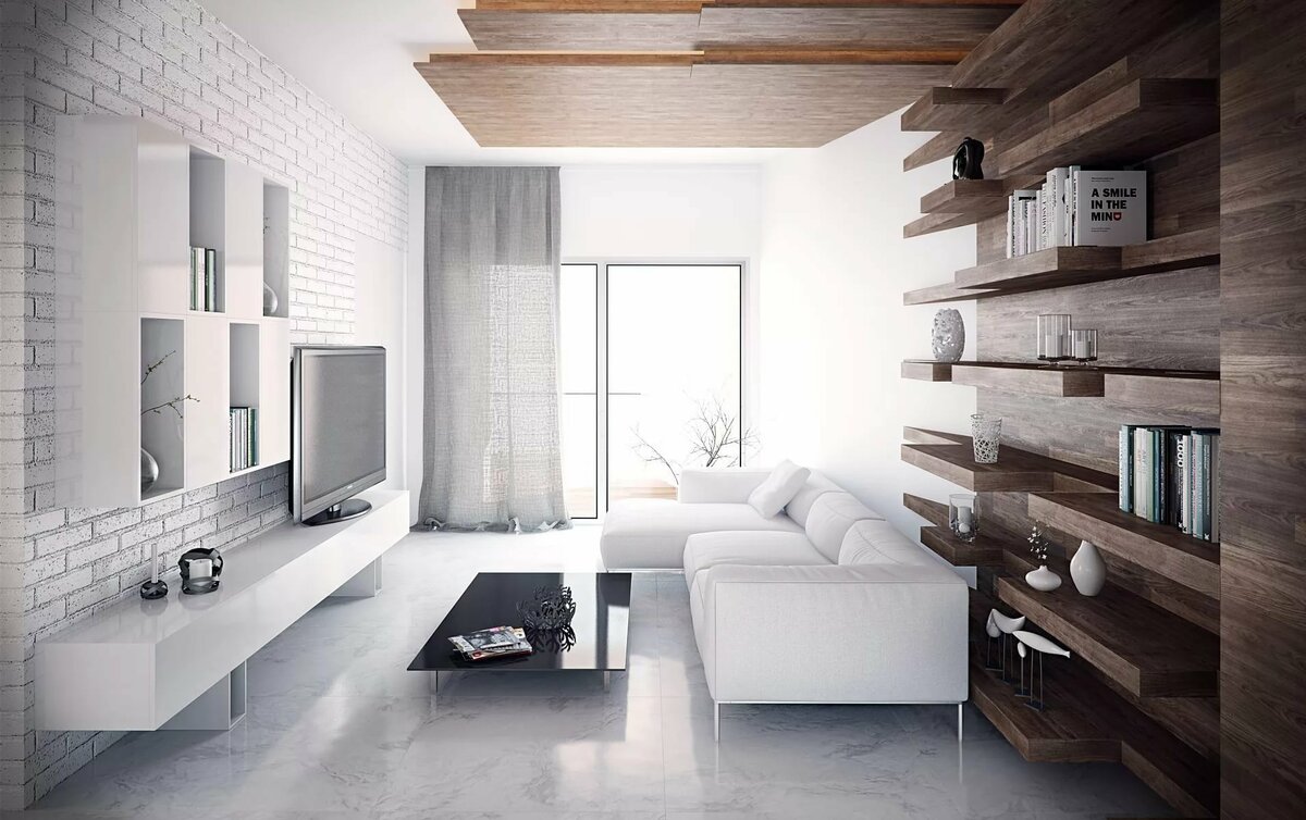 Белый кирпич в интерьере разных комнат: подходы, тенденции в дизайне разных комнат