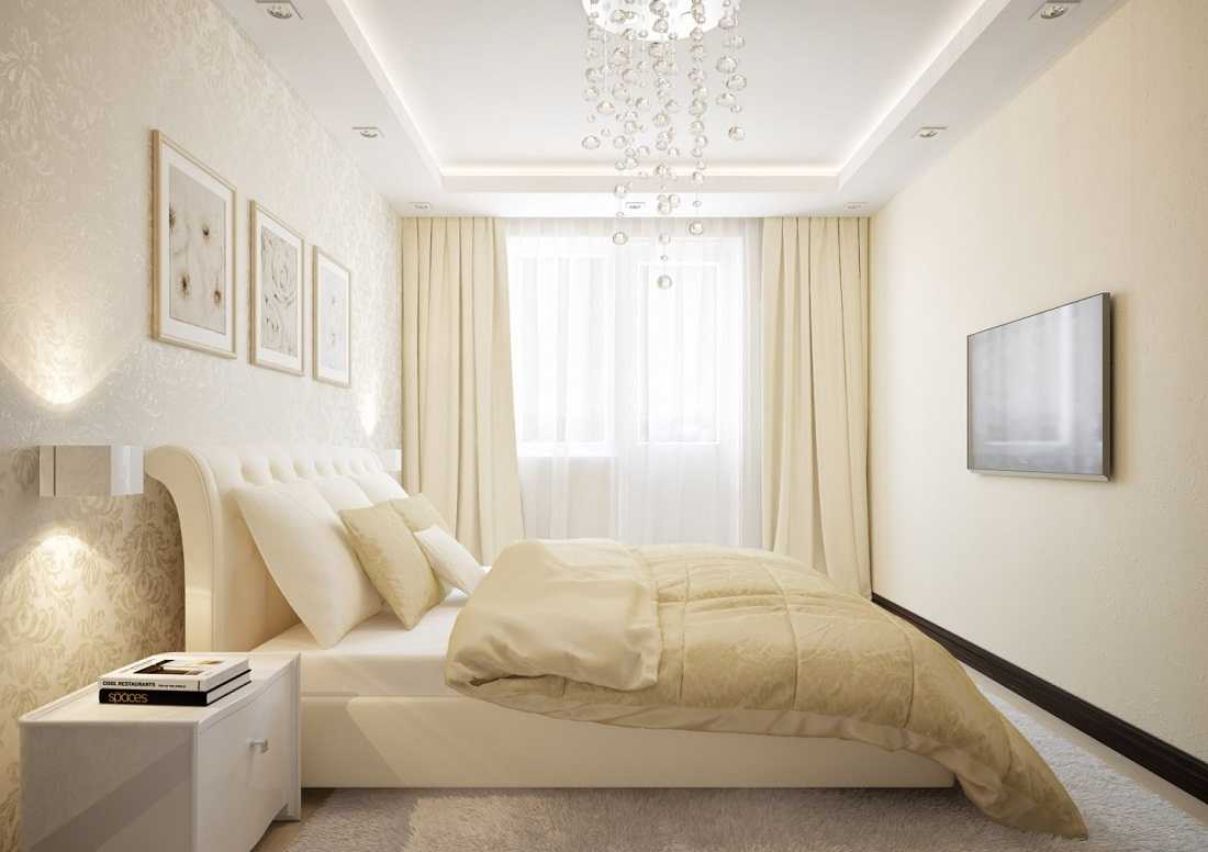 Бежевая спальня в стиле современного интерьера: подбор текстиля, меблировка, использование дополнительных цветов