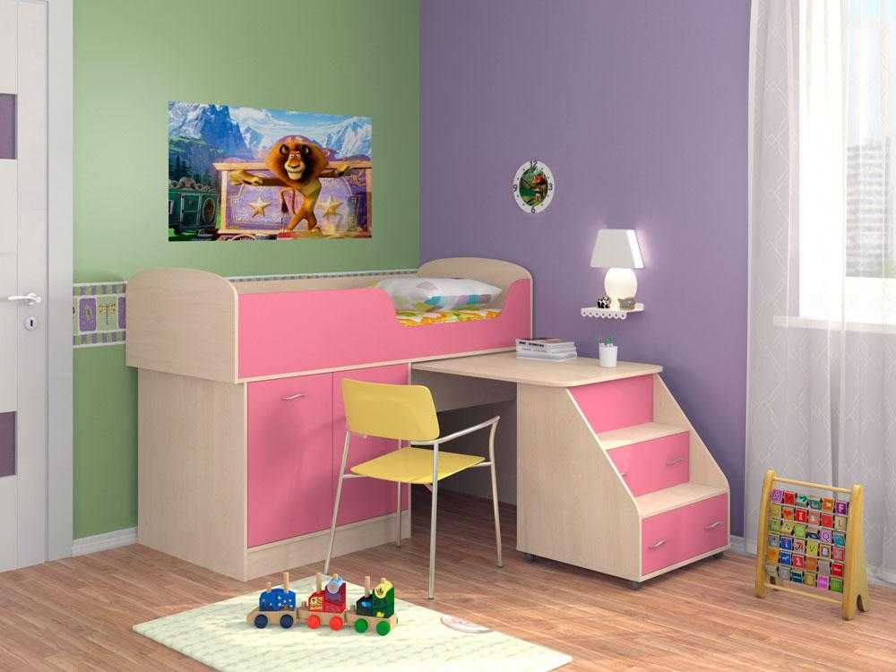 Кровать-трансформер для подростков: детские трансформеры со столом для девочек, шкаф, комод и тумба