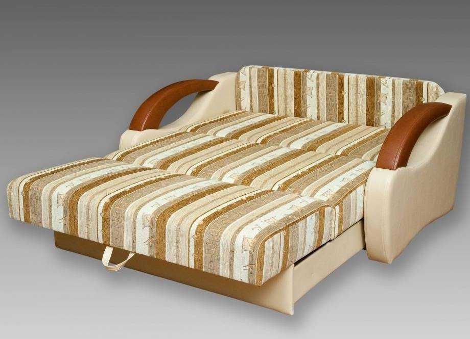 Выкатные диваны с ящиком для белья: прямые двуспальные и выдвижные вперед с пружинным блоком
