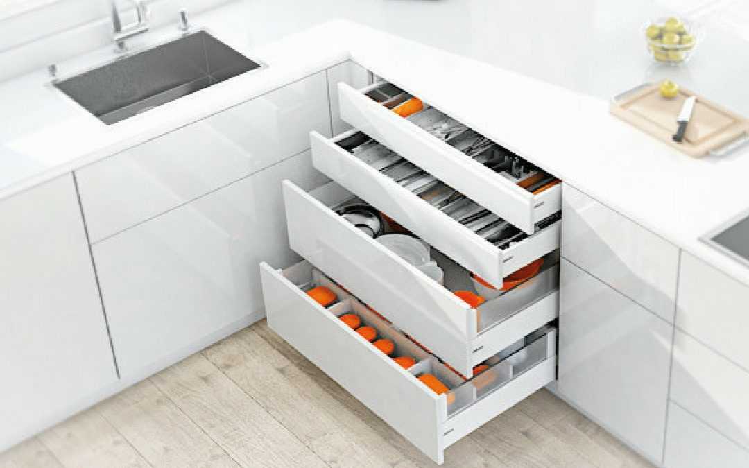 Выдвижные шкафы на колесиках для кухни