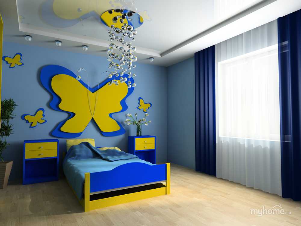 Потолки из гипсокартона в детской комнате: фото и 7 достоинств