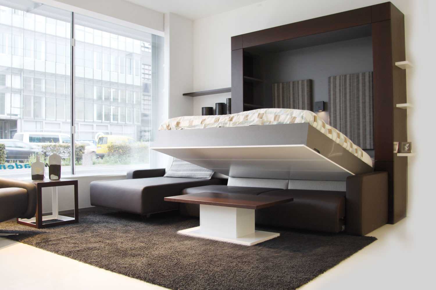 Существующие модели шкафов диванов кроватей трансформеров, в чем их удобство