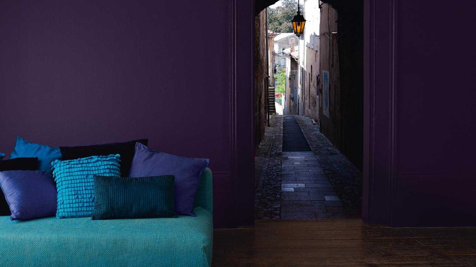 Фиолетовый цвет в интерьере — тайны фиолетового мира