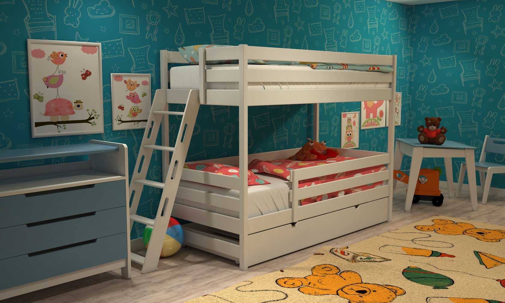 Двухъярусная кровать – особенности выбора детской кровати и лучшие идеи по расстановке кроватей (110 фото)
