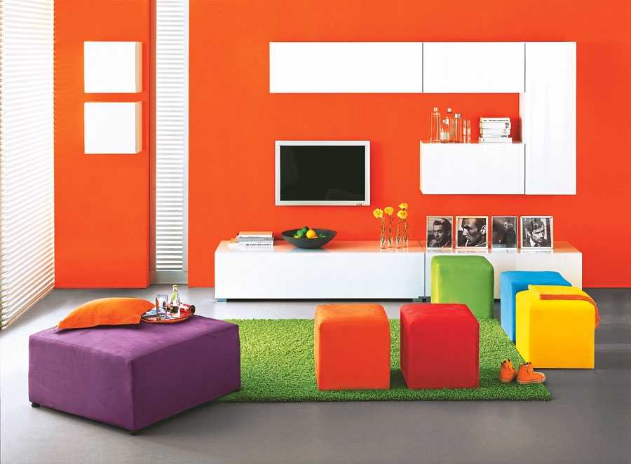 Особенности использования оранжевого цвета и его сочетаний в интерьере комнат