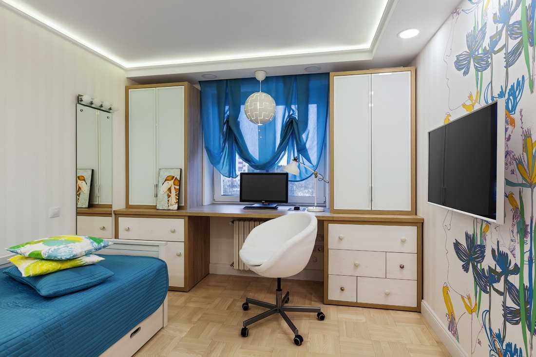Дизайн для комнаты подростка мальчика: шторы, обои, мебель и другие варианты, фото