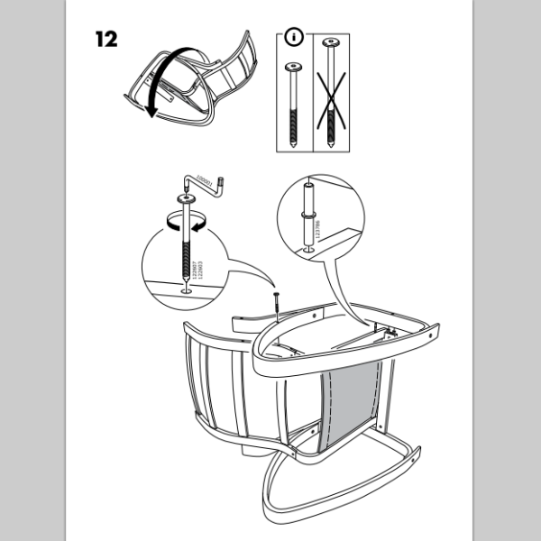Модификации кресла поэнг от икеа, инструкция по сборке