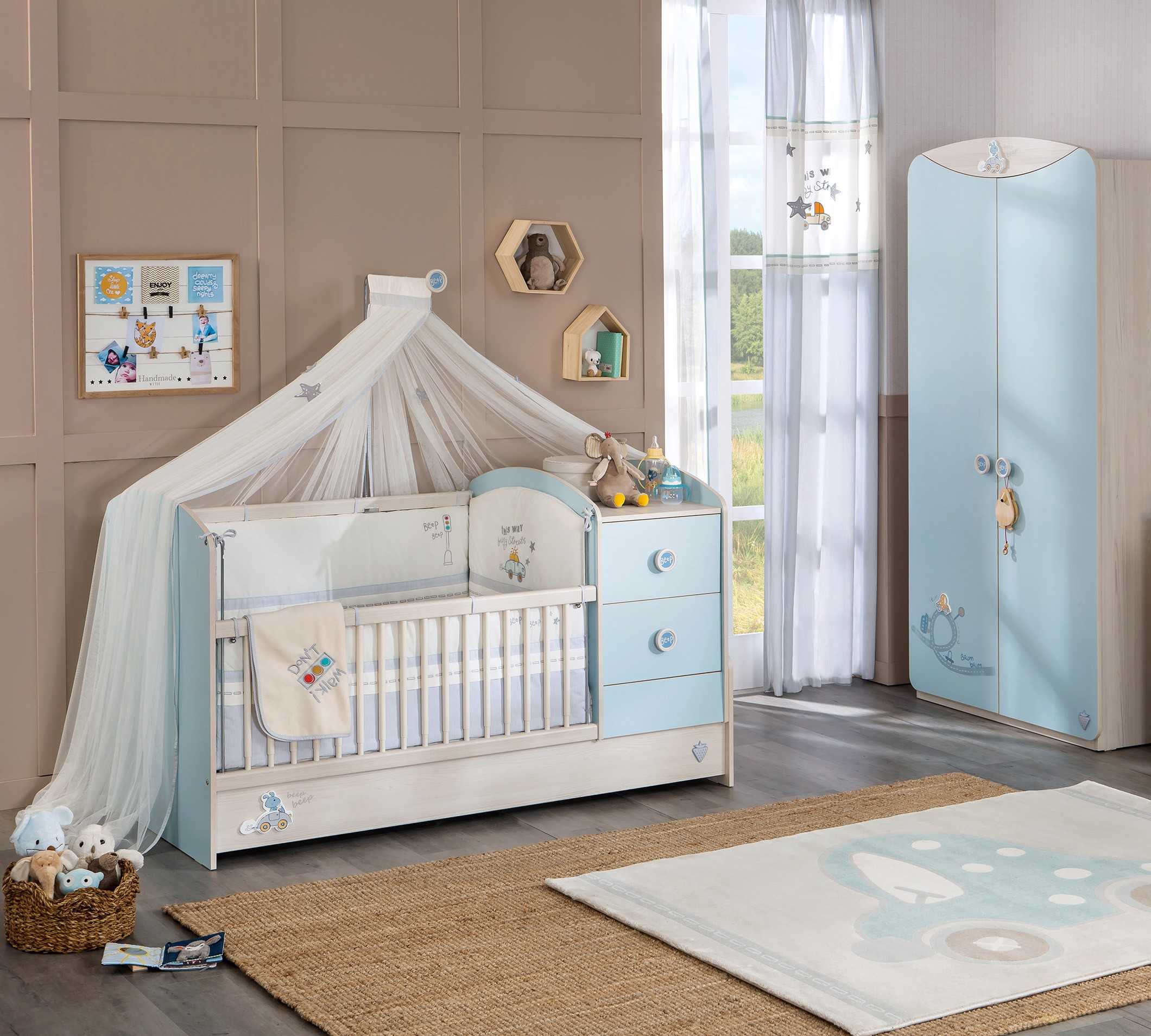 Кроватки для новорожденных с комодом (39 фото): детская мебель - шкаф и кровать