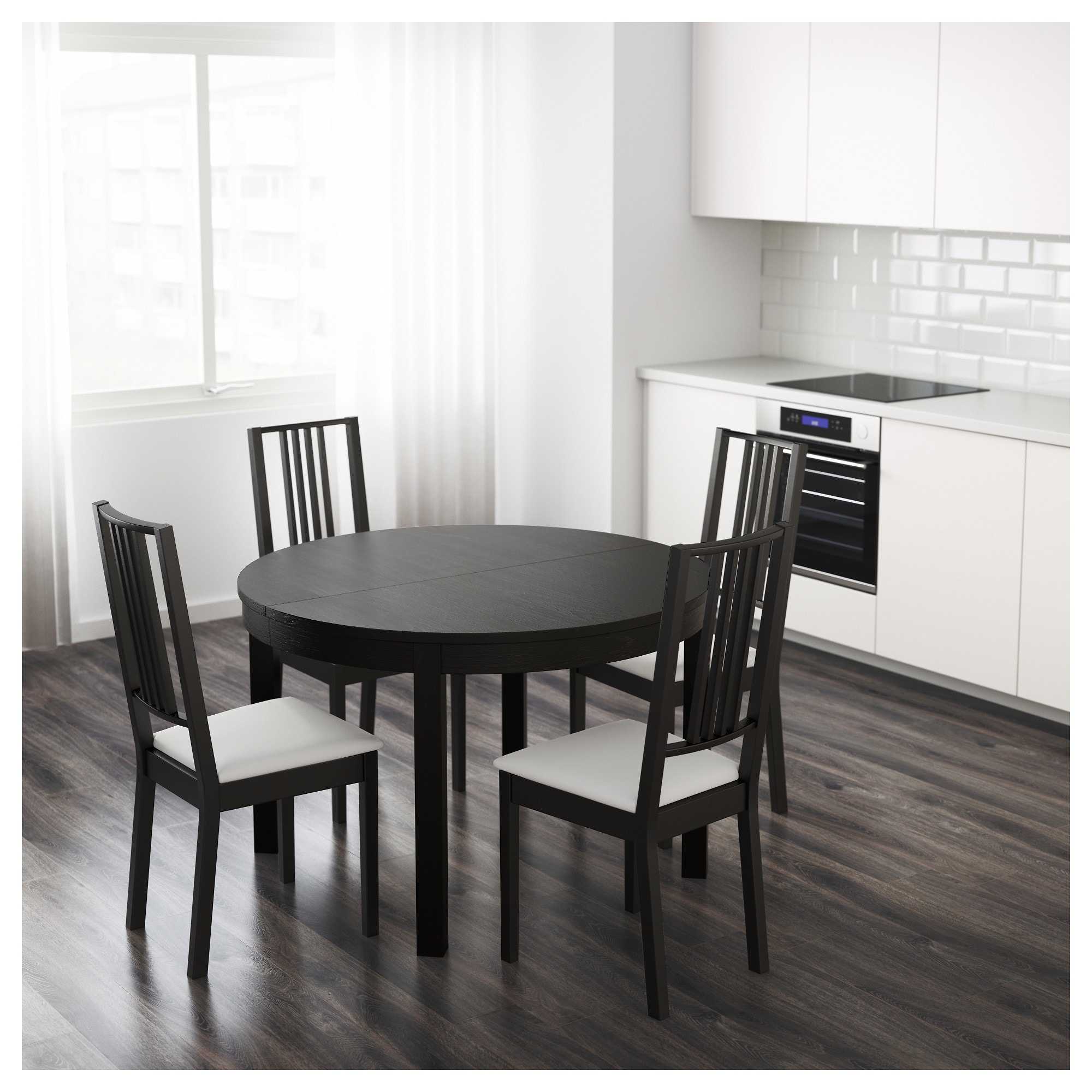 Столы и стулья ikea для кухни (68 фото): кухонные обеденные столы со складными стульями со спинкой