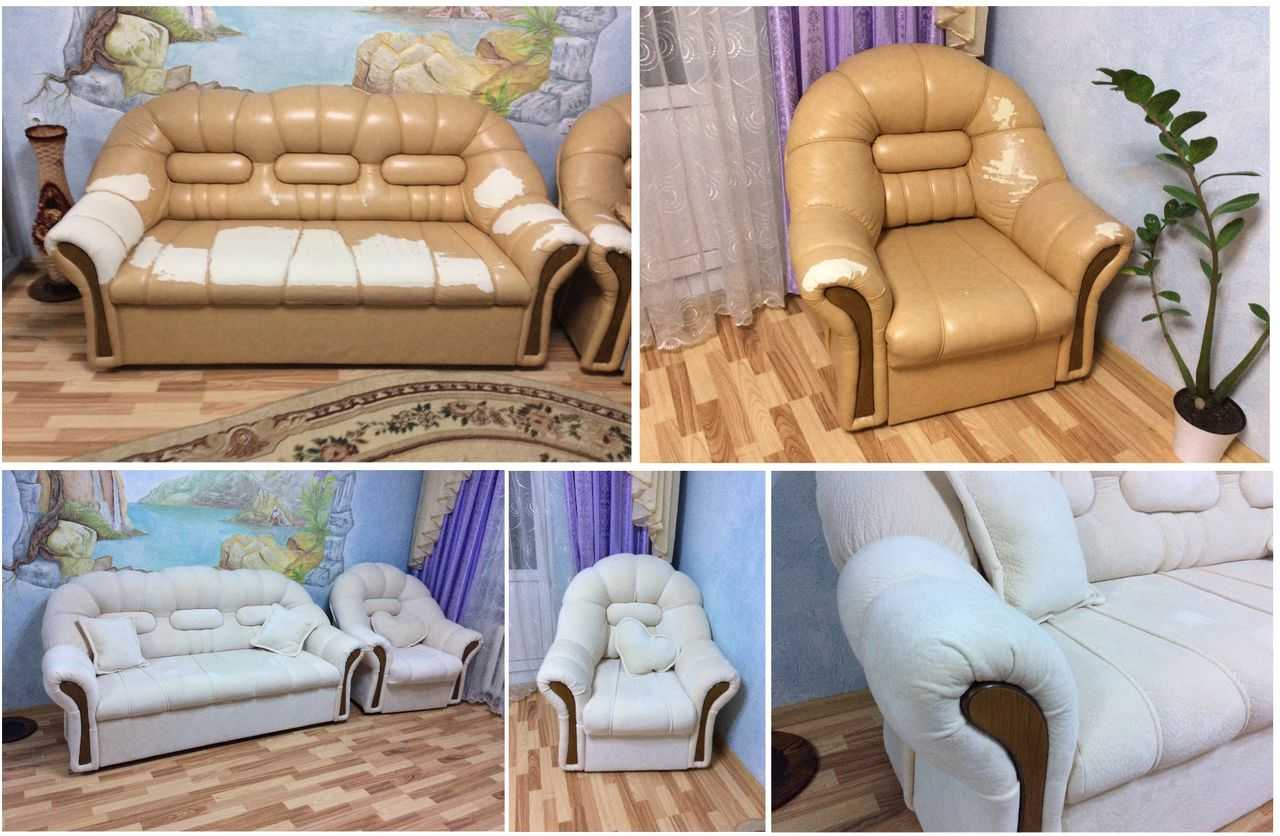 Реставрация мягкой мебели своими руками: советы с фото до и после