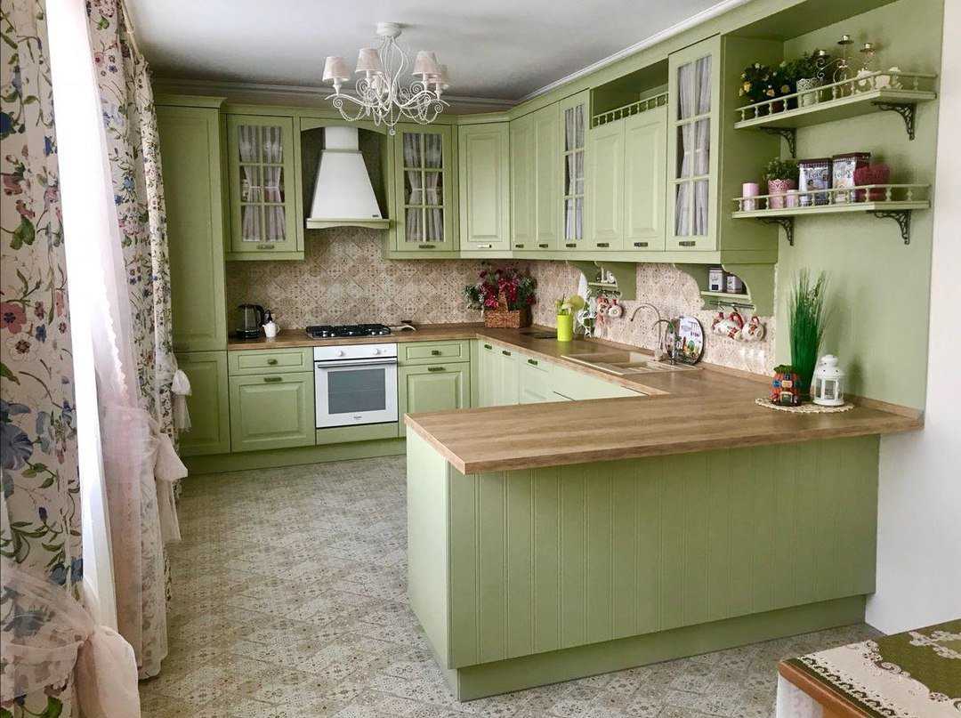 Оливковая кухня: подбираем цвет стен и обоев в интерьере с гарнитуром цвета олива