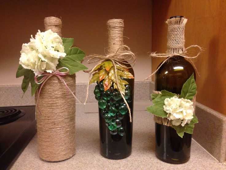 Декор вазы своими руками, декорирование высоких напольных ваз для цветов, как украсить стеклянную вазу, декор из кожи, веток