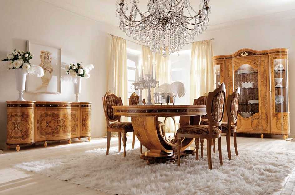 Мебель в классическом стиле для гостиной: какой бывает и как разместить?