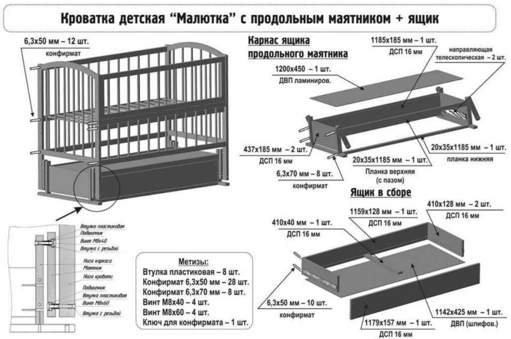 Кровать маятник сборка инструкция