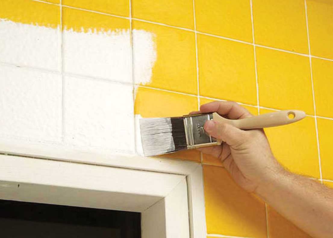 Краска для плитки: напольный лак, как покрасить кафель на кухне .