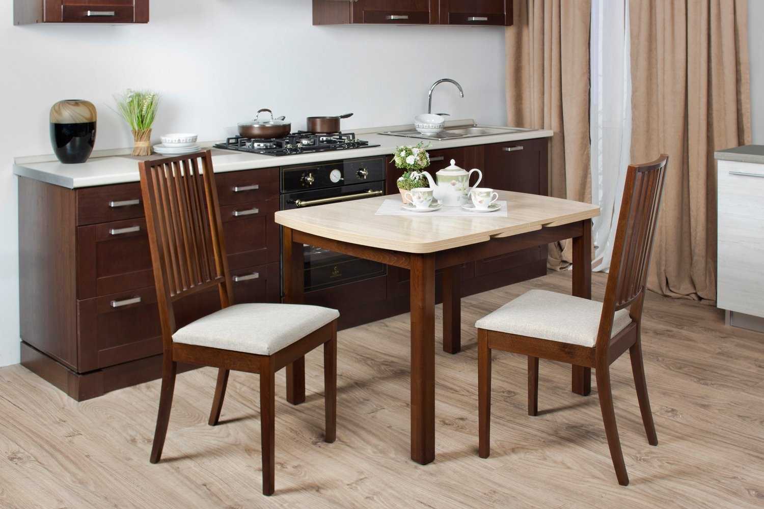 Фото стол и стулья для маленькой кухни фото