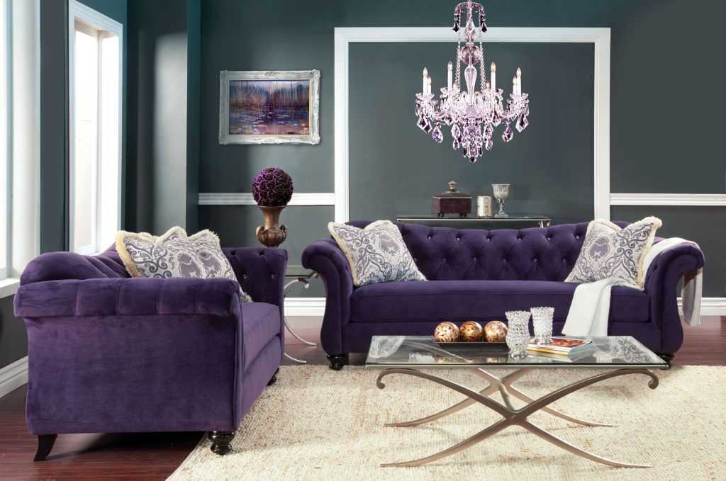 Фиолетовые шторы — идеи и сочетания цвета и ткани. 100 фото стильных и оригинальных штор