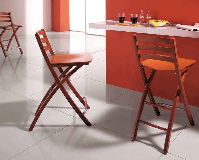 Складные стулья со спинкой для кухни: раскладные барные стулья